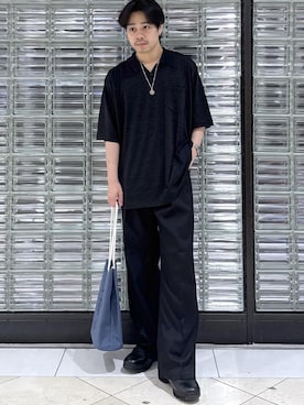 「ADAM ET ROPÉ」｜Ryu Miyazakiさん（メンズ・167cm）の夏コーディネート