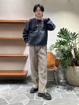 「骨格ナチュラル、イエベ」｜Ryu Miyazakiさん（メンズ・167cm）の秋コーディネート