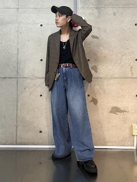 「骨格ナチュラル、イエベ」｜Ryu Miyazakiさん（メンズ・167cm）の夏コーディネート
