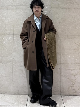 「アイテム（その他アウター）」を使った、Ryu Miyazakiさん（メンズ・167cm・20代）の冬コーディネート