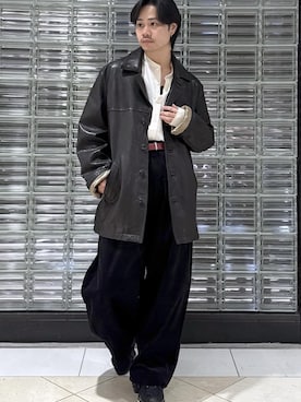 「アイテム（カバーオール）」を使った、Ryu Miyazakiさん（メンズ・167cm・20代）の秋コーディネート