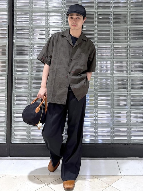 【WILD LIFE TAILOR】ダークカラー ショートスリーブ アロハシャツ