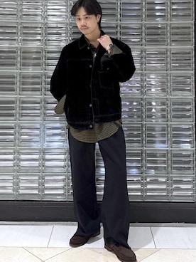 「ADAM ET ROPE'（アダムエロペ）のアイテム（シャツ/ブラウス）」を使った、Ryu Miyazakiさん（メンズ・167cm）の秋コーディネート