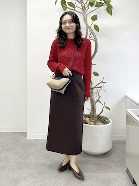 「ニット/セーター」｜Yuukaさん（レディース・160cm）の冬コーディネート