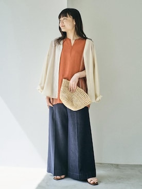 「24SS春の新作」｜「アイテム（帽子）」を使った、Yuukaさん（レディース・160cm）の春コーディネート