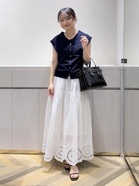 「ROPE'（ロペ）のアイテム」を使った、Yuukaさん（レディース・160cm）の夏コーディネート