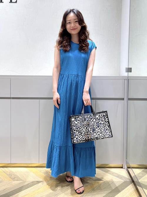 【WEB・一部店舗限定】バックシャンティアードワンピース/洗える