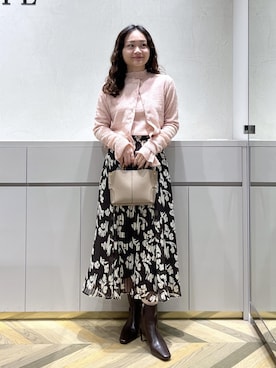 「ROPE'（ロペ）のアイテム（バッグ）」を使った、Yuukaさん（レディース・160cm）の冬コーディネート