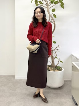 「ROPE'（ロペ）のアイテム」を使った、Yuukaさん（レディース・160cm）の冬コーディネート