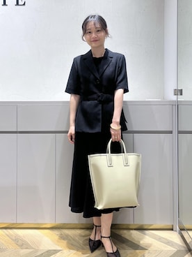 「アイテム（テーラードジャケット）」を使った、Yuukaさん（レディース・160cm・20代）の夏コーディネート