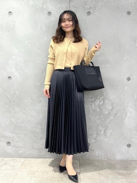 「E'POR（エポール）の【E'POR】【撥水加工・超軽量】 BOAT BAG Medium【25AW】（トートバッグ）」を使った、Yuukaさん（レディース・160cm）の秋コーディネート