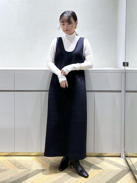 「アイテム（ドレス）」を使った、Yuukaさん（レディース・160cm・20代）の秋コーディネート