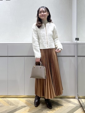 「ROPE'（ロペ）のアイテム（スカート）」を使った、Yuukaさん（レディース・160cm）の秋コーディネート