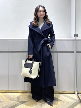 「E'POR（エポール）の【E'POR】【撥水加工・超軽量】 BOAT BAG Medium【25AW】（トートバッグ）」を使った、Yuukaさん（レディース・160cm）の秋コーディネート