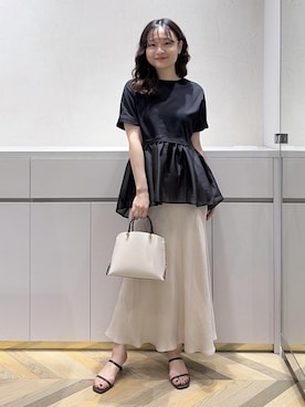 「ROPE'（ロペ）のアイテム」を使った、Yuukaさん（レディース・160cm）の夏コーディネート