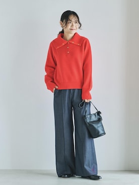 「アイテム（ローファー）」を使った、Yuukaさん（レディース・160cm・20代）の秋コーディネート