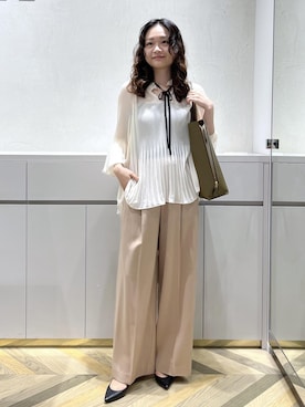 「アイテム（トートバッグ）」を使った、Yuukaさん（レディース・160cm・20代）の秋コーディネート