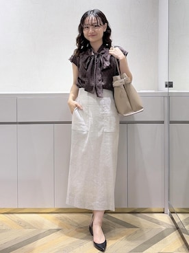 「ROPE'（ロペ）のアイテム」を使った、Yuukaさん（レディース・160cm）の夏コーディネート