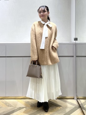 「ROPE'（ロペ）のアイテム（スカート）」を使った、Yuukaさん（レディース・160cm）の秋コーディネート