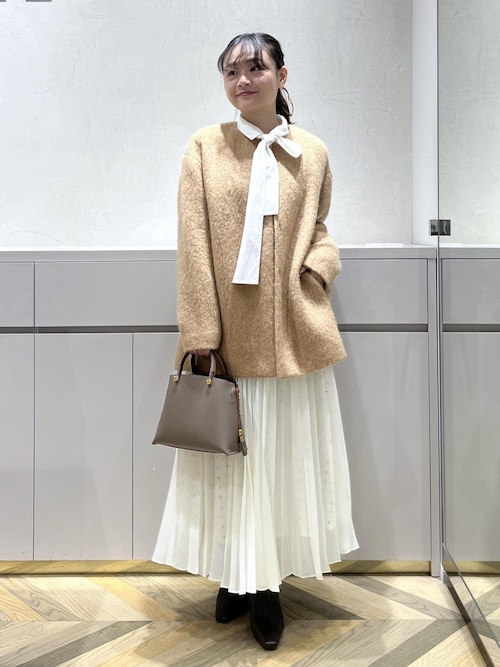 セール】スクエアドットプリントププリーツスカート（スカート）｜ROPE