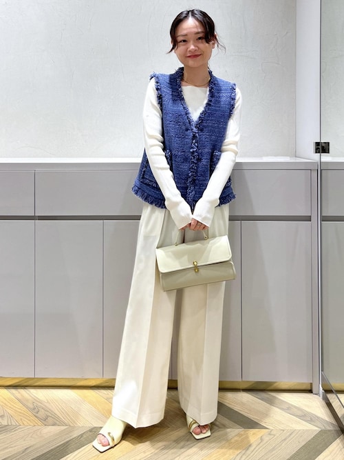 ROPE' / ロペ 【GIOLICA（ジオリカ）】別注TWEED V GILET（ジレ） ロペ ROPE' 【GIOLICA（ジオリカ）】別注TWEED V GILET（ジレ