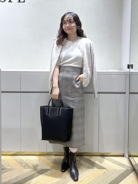 「ROPE'（ロペ）のアイテム（スカート）」を使った、Yuukaさん（レディース・160cm）の秋コーディネート