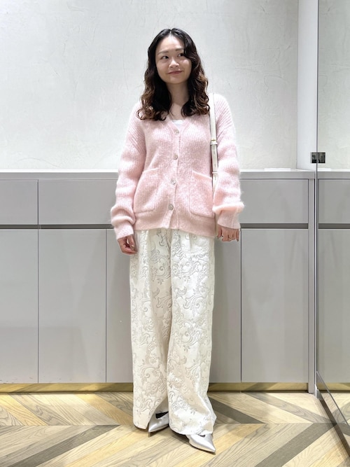 ROPE'（ロペ） パンツ フラワーレースイージーパンツ レディース