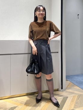 「ROPE'（ロペ）のBridget Shoes（ブリジットシューズ）（パンプス）」を使った、Yuukaさん（レディース・160cm）の秋コーディネート