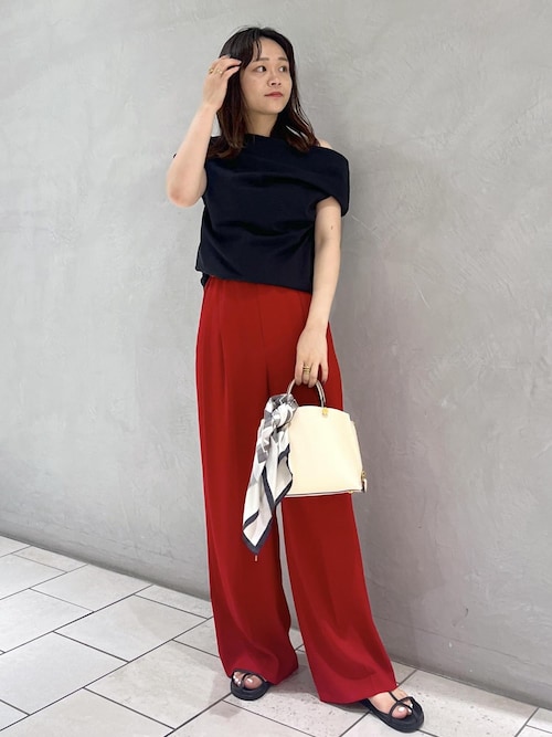 tシャツ 「A-GIRL'S×ROPE' BY AYA KANEKO」アシンメトリースウェットトップス「メディア掲載」 レディース ROPE' tシャツ 「A-GIRL'S×ROPE' BY AYA KANEKO」アシンメトリー