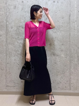 「アイテム（スカート）」を使った、NAOKOさん（レディース・163cm・40代）の夏コーディネート