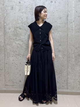 「E'POR（エポール）のアイテム」を使った、NAOKOさん（レディース・163cm）の夏コーディネート