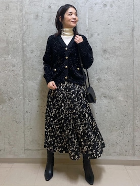 「タートル」｜「アイテム（ブーツ）」を使った、NAOKOさん（レディース・163cm）の秋コーディネート