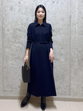 「アイテム（ワンピース）」を使った、NAOKOさん（レディース・163cm・40代）の秋コーディネート