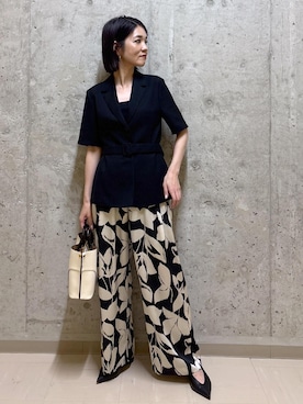 「アイテム（パンプス）」を使った、NAOKOさん（レディース・163cm・40代）の夏コーディネート