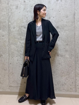 「アイテム（テーラードジャケット）」を使った、NAOKOさん（レディース・163cm・40代）の秋コーディネート