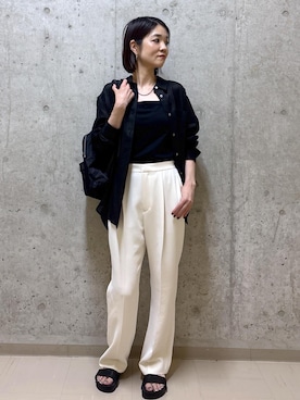「アイテム（キャミソール）」を使った、NAOKOさん（レディース・163cm・40代）の夏コーディネート