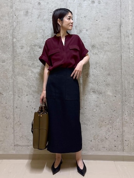 「アイテム（スカート）」を使った、NAOKOさん（レディース・163cm・40代）の夏コーディネート