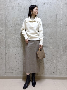 「アイテム（ハンドバッグ）」を使った、NAOKOさん（レディース・163cm・40代）の冬コーディネート