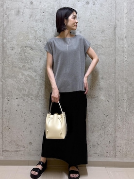 「アイテム（サンダル）」を使った、NAOKOさん（レディース・163cm）の夏コーディネート