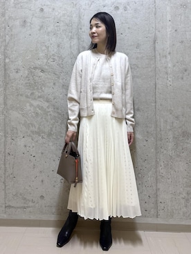 「アイテム（ショルダーバッグ）」を使った、NAOKOさん（レディース・163cm・40代）の秋コーディネート