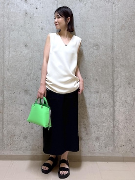 「アイテム（スカート）」を使った、NAOKOさん（レディース・163cm・40代）の夏コーディネート