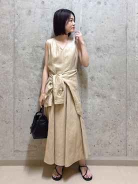 「アイテム（バッグ）」を使った、NAOKOさん（レディース・163cm・40代）の夏コーディネート