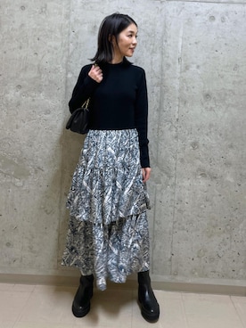 「アイテム（ワンピース/ドレス）」を使った、NAOKOさん（レディース・163cm・30代）の秋コーディネート