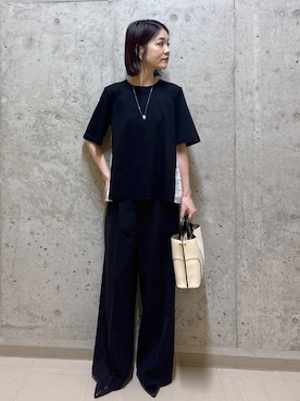 「アイテム（Tシャツ/カットソー）」を使った、NAOKOさん（レディース・163cm・40代）の夏コーディネート