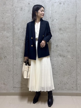 「ROPE'（ロペ）のアイテム（スカート）」を使った、NAOKOさん（レディース・163cm）の秋コーディネート