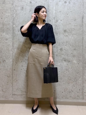「アイテム（パンプス）」を使った、NAOKOさん（レディース・163cm・40代）の夏コーディネート