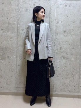 「アイテム（テーラードジャケット）」を使った、NAOKOさん（レディース・163cm・40代）の秋コーディネート