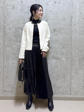 「アイテム（スカート）」を使った、NAOKOさん（レディース・163cm・40代）の秋コーディネート