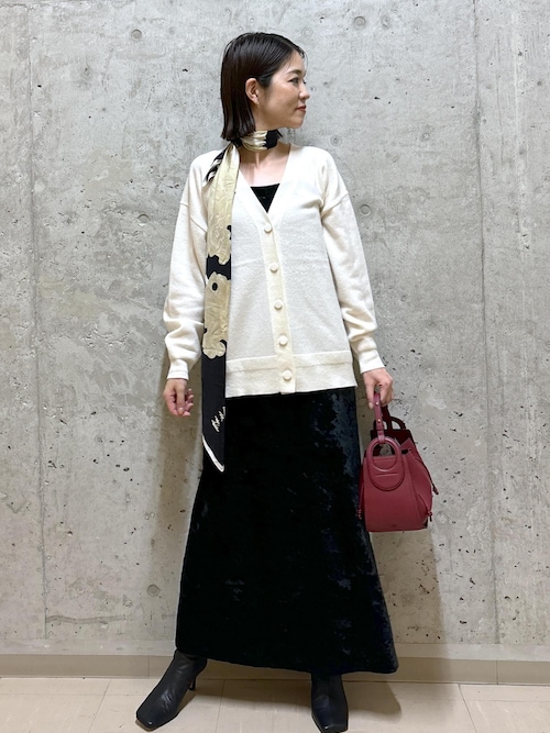 ROPE'（ロペ） ワンピース クラッシュベロアキャミワンピース