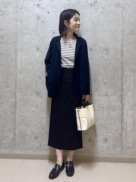 「アイテム（テーラードジャケット）」を使った、NAOKOさん（レディース・163cm・40代）の秋コーディネート